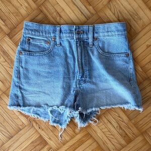 Madewell The Perfect Jean Short cutoffs